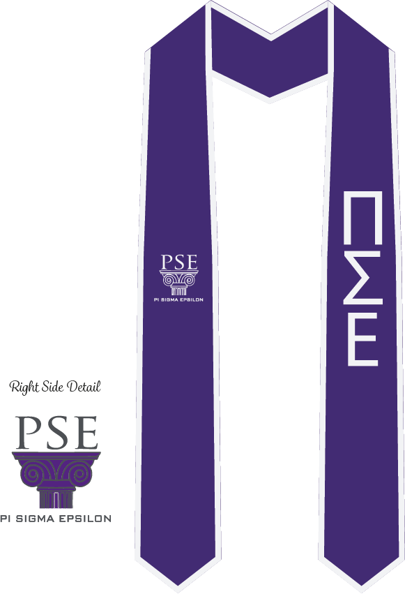 Pi Sigma Epsilon Graduation Stoles