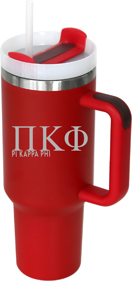 Pi Kappa Phi Lettered 40oz Tumblers
