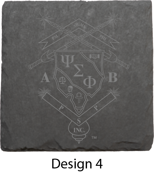 Psi Sigma Phi Stone Coasters - 4-Pack