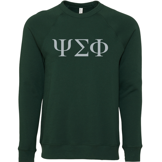 Psi Sigma Phi Embroidered Lettered Crewneck Sweatshirts