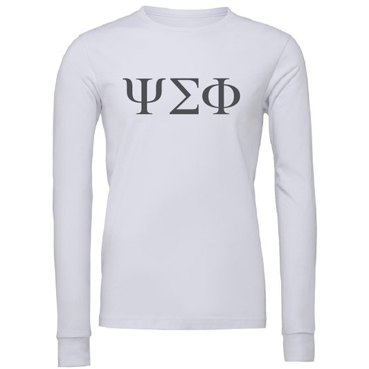 Psi Sigma Phi Lettered Long Sleeve T-Shirts