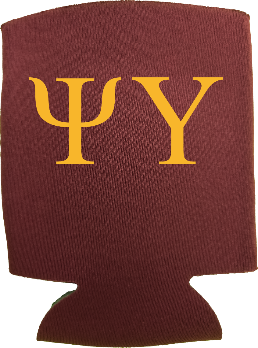Psi Upsilon Can Coozies