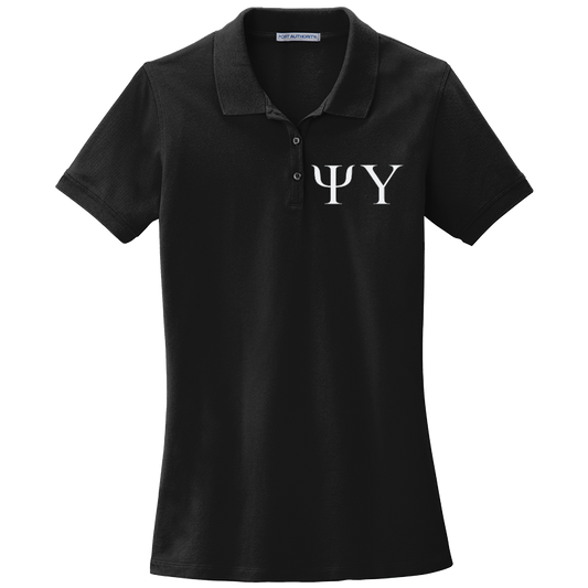 Psi Upsilon Ladies' Embroidered Polo Shirt