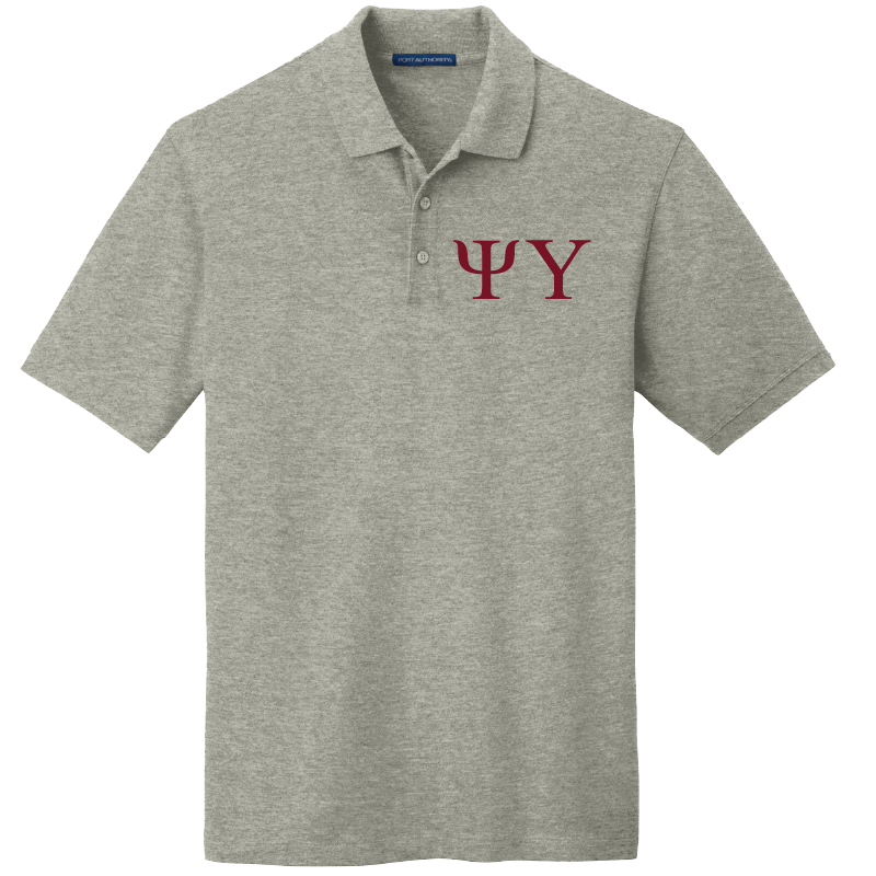 Psi Upsilon Men's Embroidered Polo Shirt