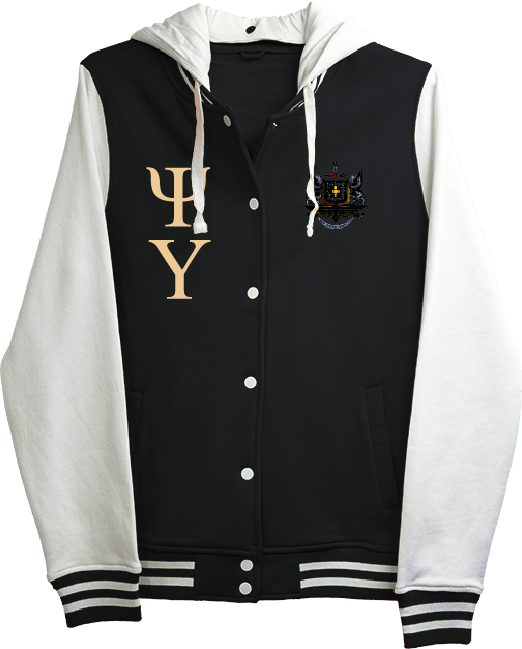 Psi Upsilon Varsity Hooded Sweatshirt