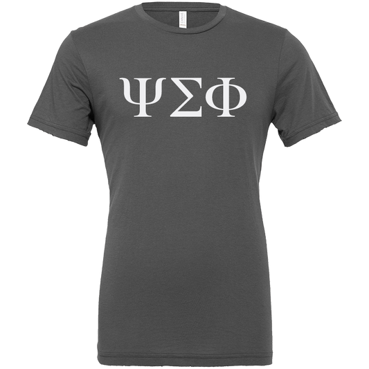 Psi Sigma Phi Lettered Short Sleeve T-Shirts