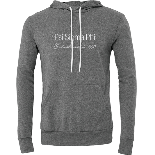 Psi Sigma Phi Embroidered Printed Name Hooded Sweatshirts