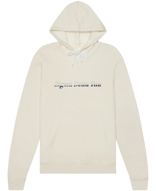 Sigma Delta Tau Stitched Outline Hoodies