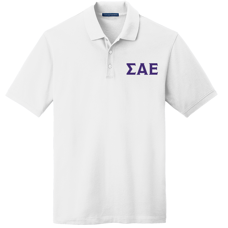 Sigma Alpha Epsilon Men's Embroidered Polo Shirt