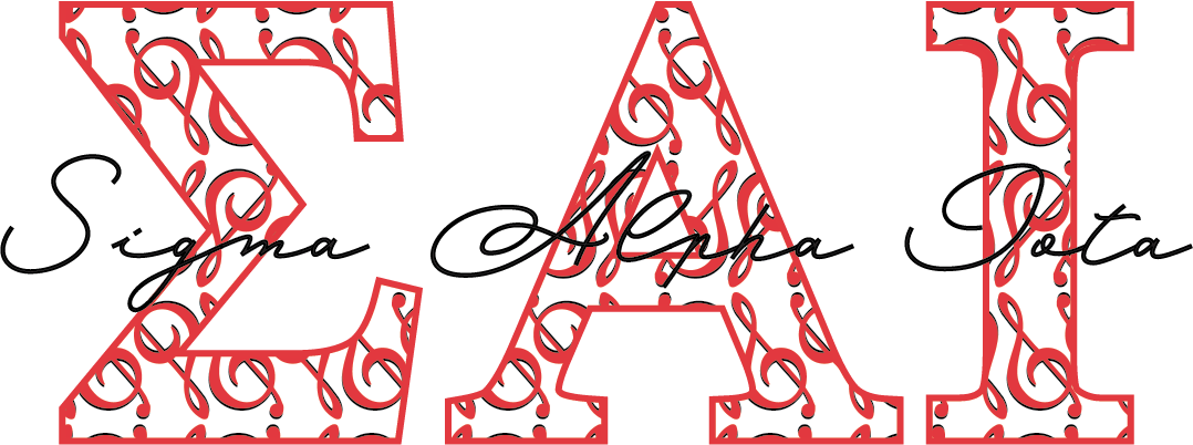 Sigma Alpha Iota Applique Letters Crewneck Sweatshirt