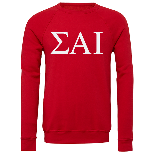 Sigma Alpha Iota Embroidered Lettered Crewneck Sweatshirts
