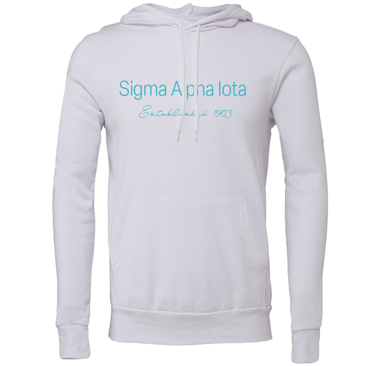 Sigma Alpha Iota Embroidered Printed Name Hooded Sweatshirts