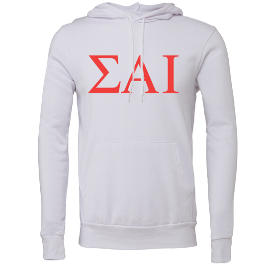 Sigma Alpha Iota Embroidered Lettered Hooded Sweatshirts