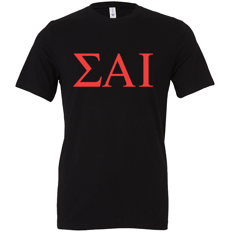 Sigma Alpha Iota Lettered Short Sleeve T-Shirts
