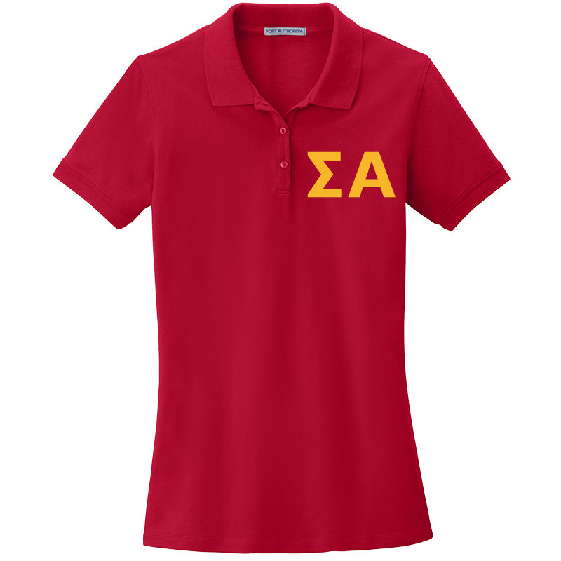 Sigma Alpha Ladies' Embroidered Polo Shirt