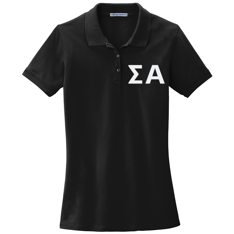 Sigma Alpha Ladies' Embroidered Polo Shirt