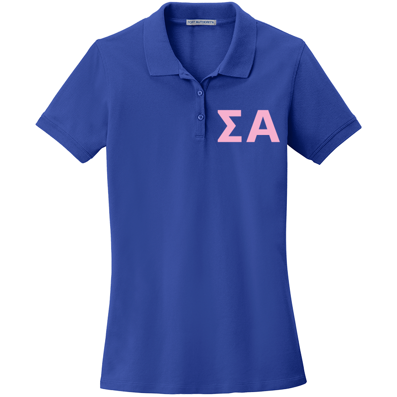 Sigma Alpha Ladies' Embroidered Polo Shirt