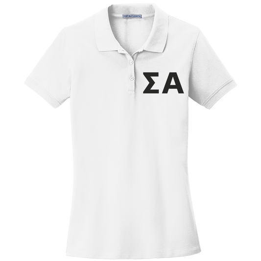 Sigma Alpha Ladies' Embroidered Polo Shirt