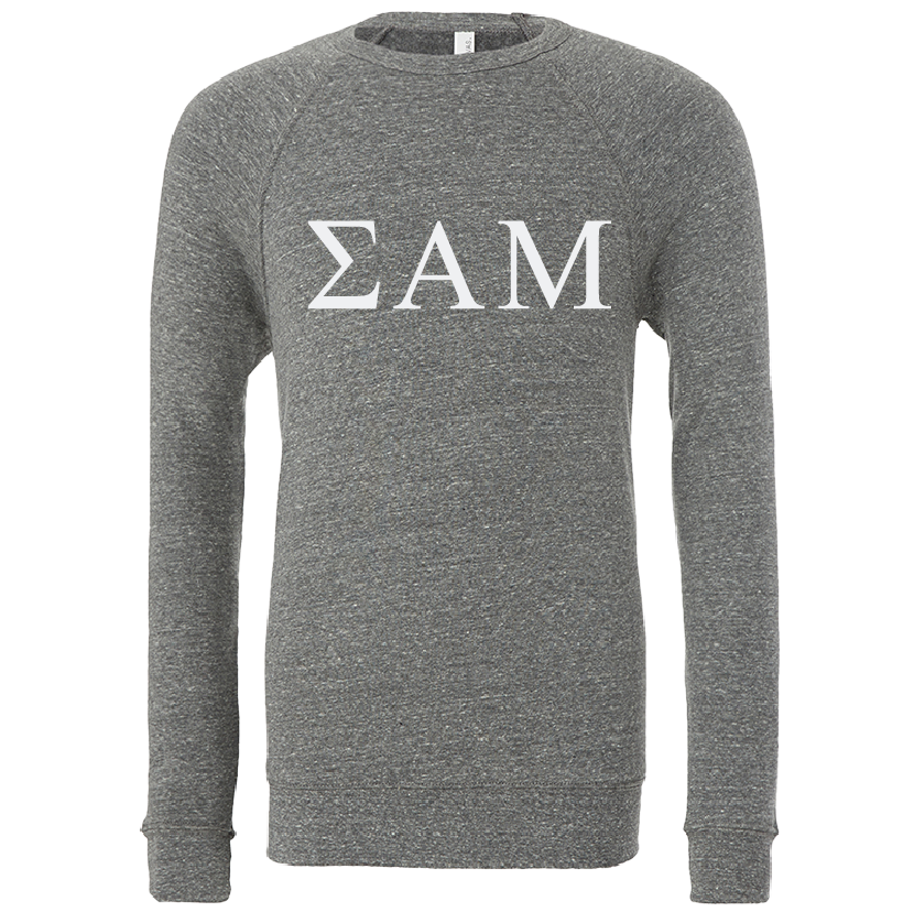 Sigma Alpha Mu Lettered Crewneck Sweatshirts