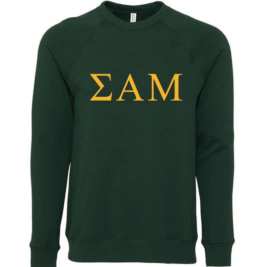 Sigma Alpha Mu Lettered Crewneck Sweatshirts