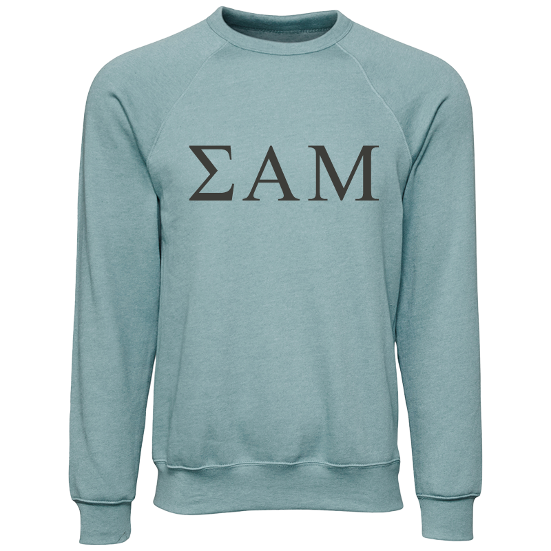 Sigma Alpha Mu Lettered Crewneck Sweatshirts