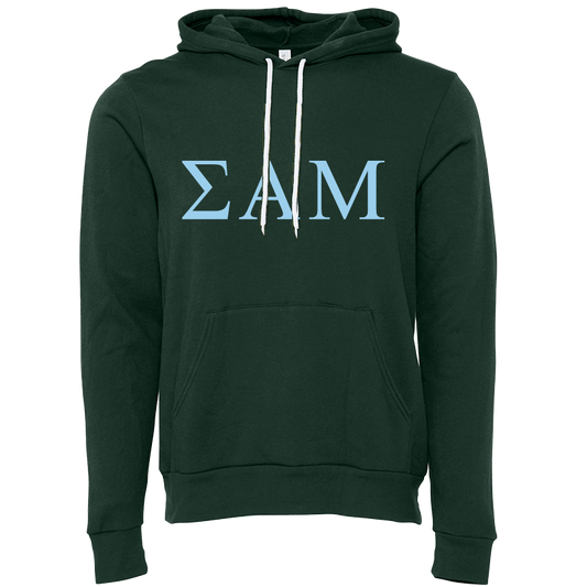 Sigma Alpha Mu Lettered Hooded Sweatshirts