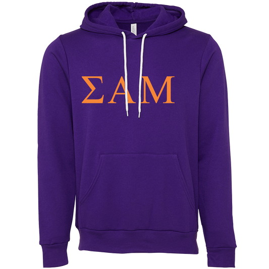Sigma Alpha Mu Lettered Hooded Sweatshirts