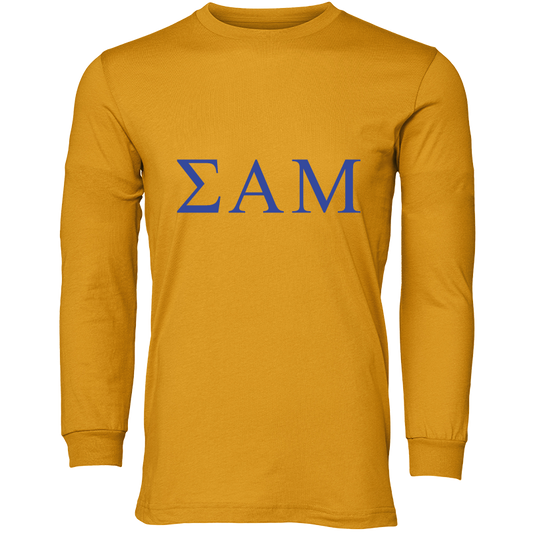 Sigma Alpha Mu Lettered Long Sleeve T-Shirts