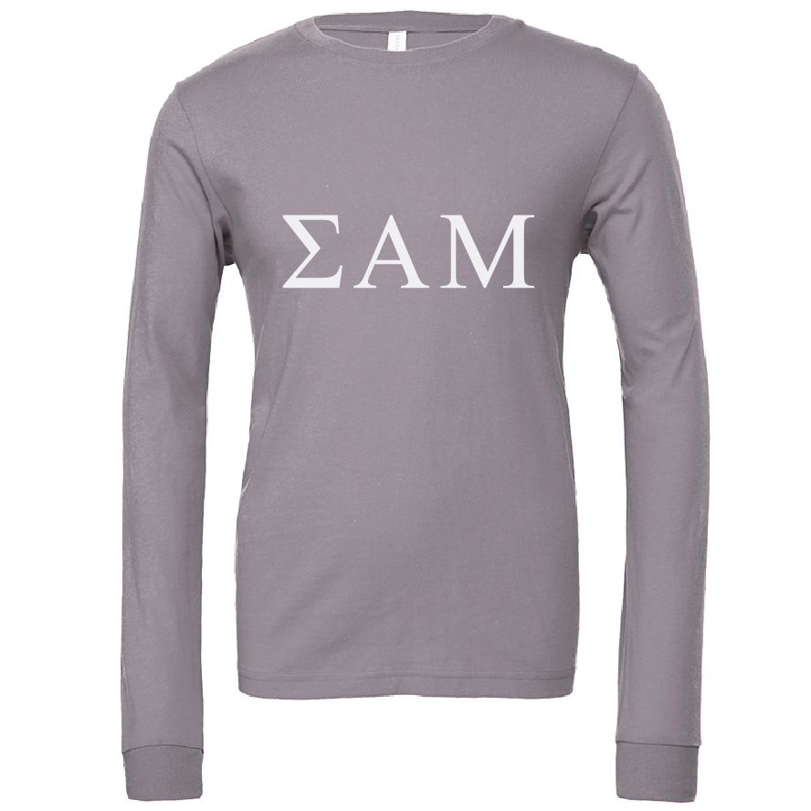 Sigma Alpha Mu Lettered Long Sleeve T-Shirts