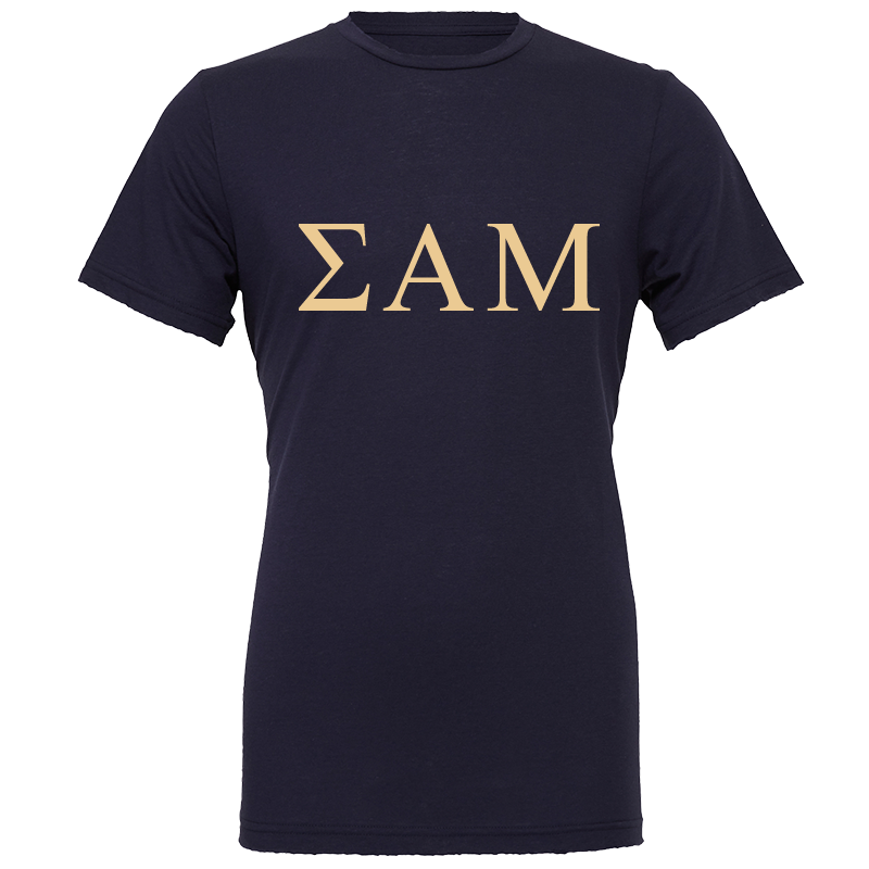 Sigma Alpha Mu Lettered Short Sleeve T-Shirts