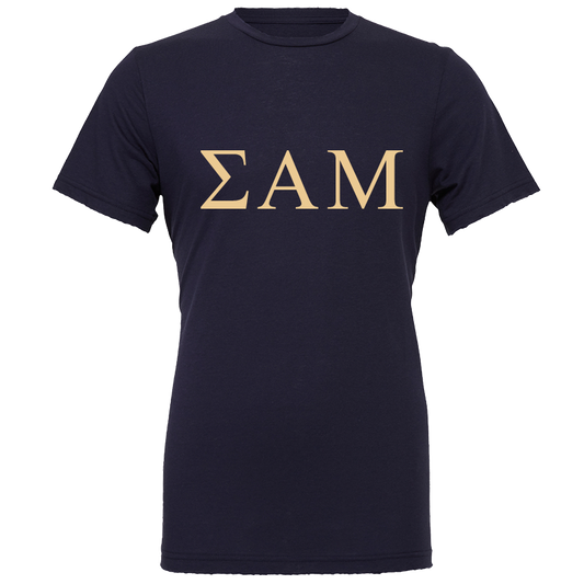Sigma Alpha Mu Lettered Short Sleeve T-Shirts
