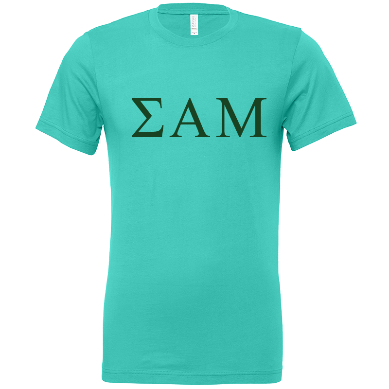Sigma Alpha Mu Lettered Short Sleeve T-Shirts