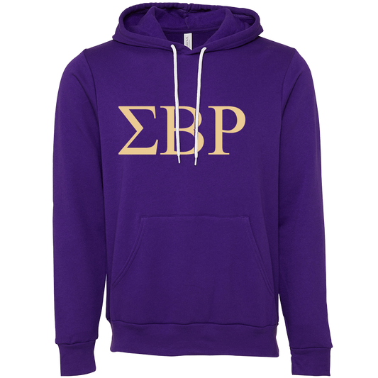 Sigma Beta Rho Embroidered Lettered Hooded Sweatshirts