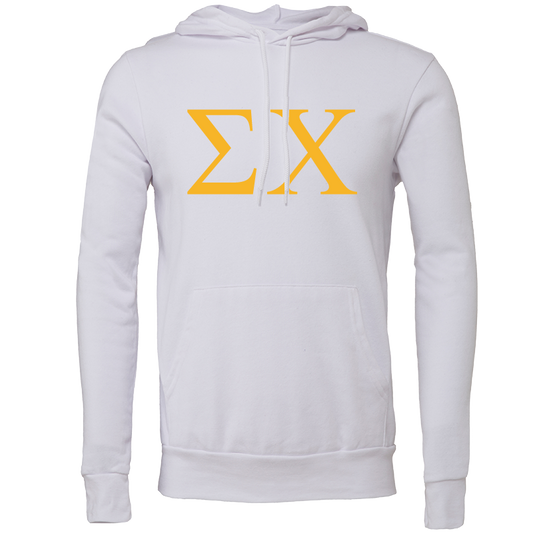 Sigma Chi Lettered Hooded Sweatshirts