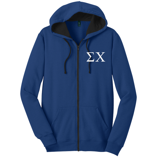 Sigma Chi Zip-Up Hooded Sweatshirts