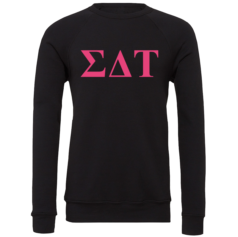 Sigma Delta Tau Lettered Crewneck Sweatshirts