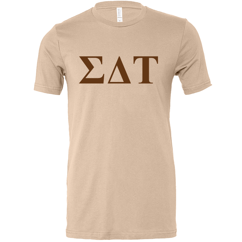 Sigma Delta Tau Lettered Short Sleeve T-Shirts
