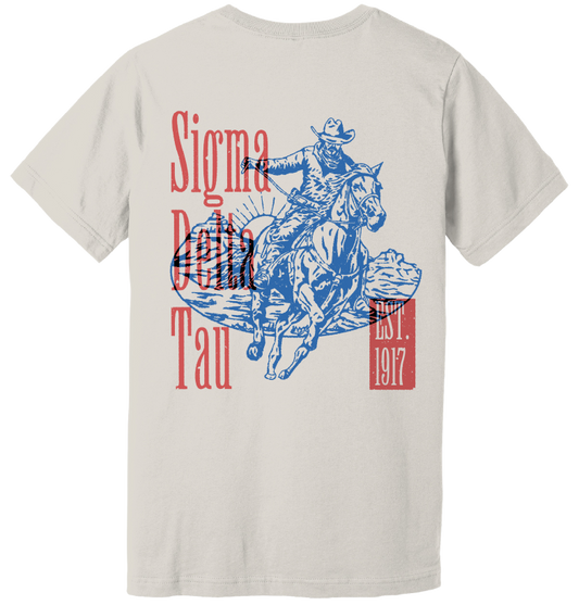 Sigma Delta Tau Cowboy Graphic T-Shirt