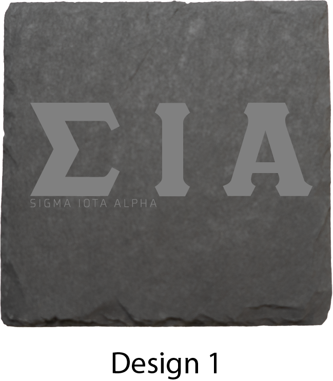 Sigma Iota Alpha Stone Coasters - 4-Pack