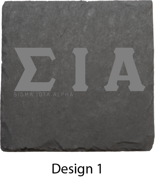 Sigma Iota Alpha Stone Coasters - 4-Pack
