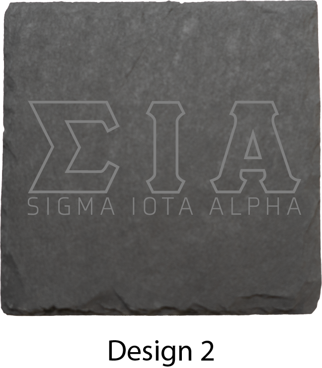 Sigma Iota Alpha Stone Coasters - 4-Pack