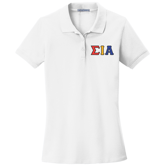 Sigma Iota Alpha Ladies' Embroidered Polo Shirt