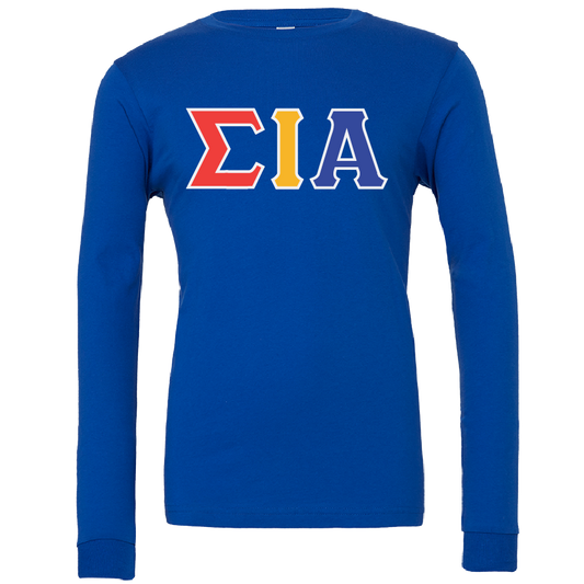 Sigma Iota Alpha Lettered Long Sleeve T-Shirts