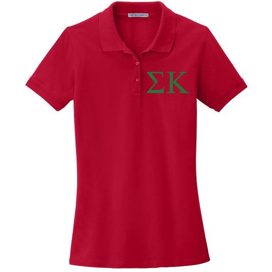 Sigma Kappa Ladies' Embroidered Polo Shirt