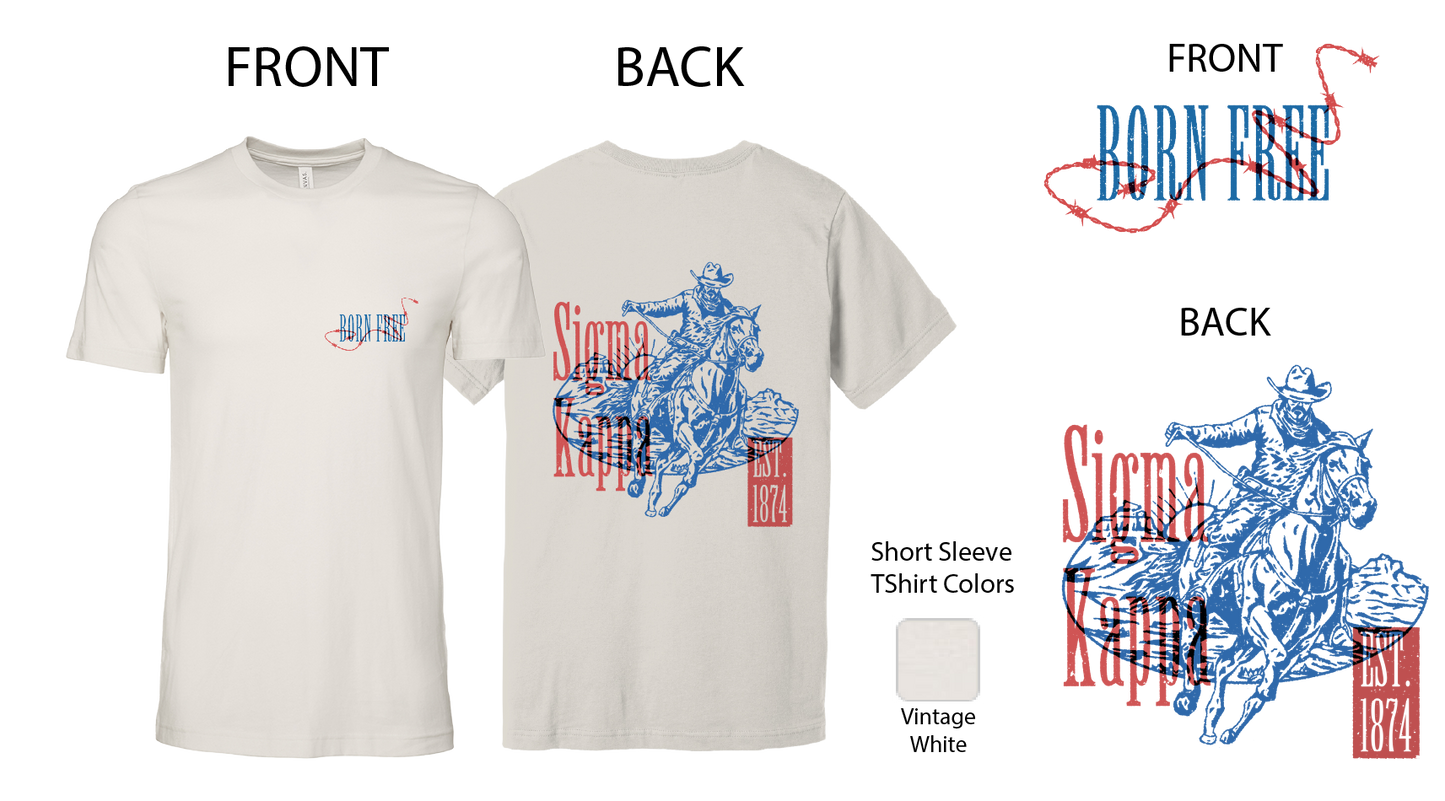 Sigma Kappa Cowboy Graphic T-Shirt