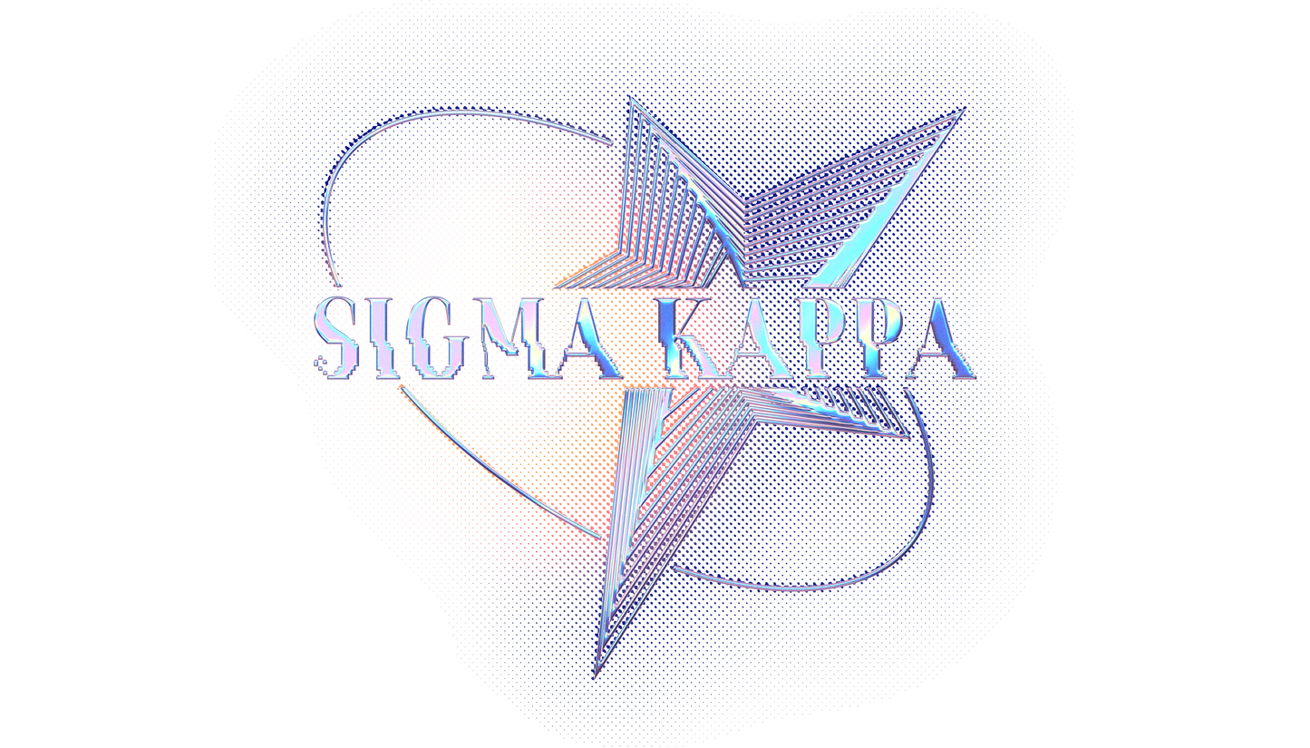 Sigma Kappa Pink Chrome Graphic Hoodie