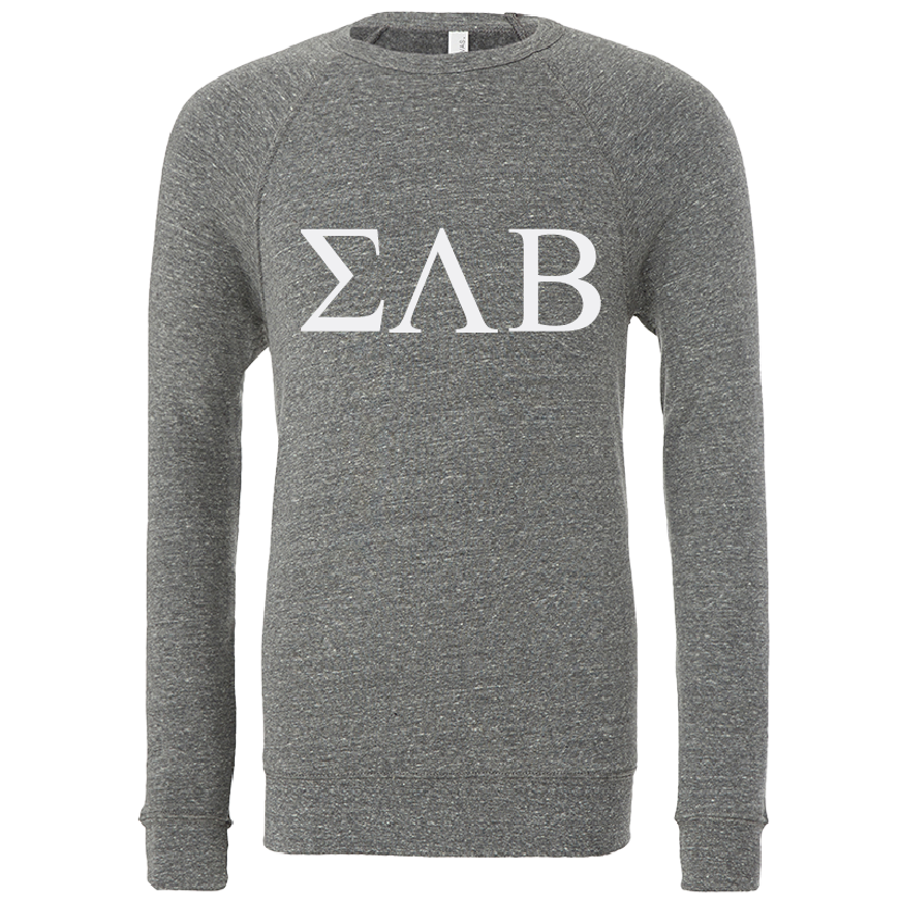Sigma Lambda Beta Lettered Crewneck Sweatshirts