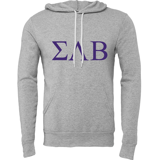 Sigma Lambda Beta Lettered Hooded Sweatshirts