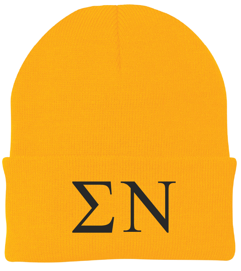 Sigma Nu Lettered Beanies