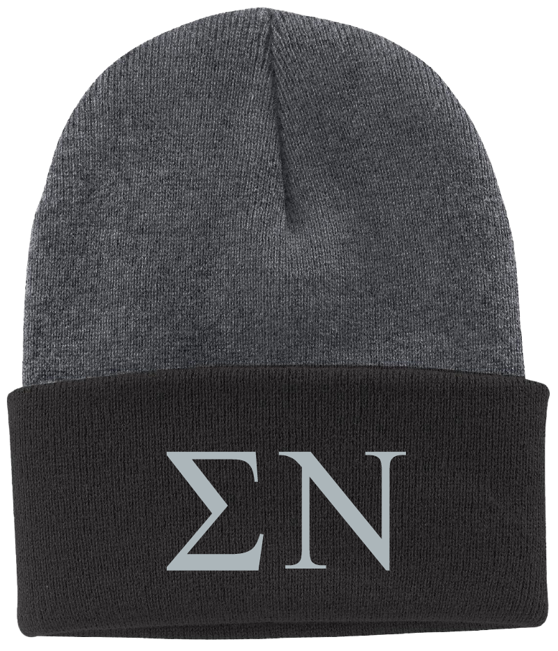 Sigma Nu Lettered Beanies